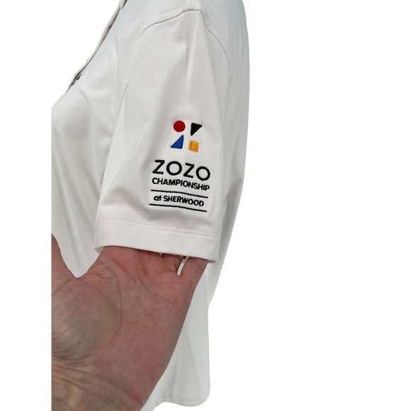 Womens Peter Millar White Golf Polo L Performance UPF 50 Sporty Resort Coastal - Picture 5 of 11